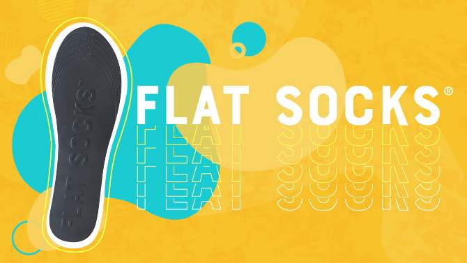 FLAT SOCKS No Show Cushioned Socks - Gray, 2 of 8, play video