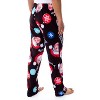 Seven Times Six Golden Girls Women's 4 Character Santa Hat Sleep Lounge Pajama Pants Black - 2 of 3