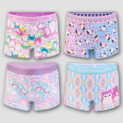 Hanes Girls' Tween Underwear Seamless Boyshort Pack, Neutrals, 4