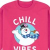 Men's - Frosty the Snowman - Chill Vibes Graphic Fleece Sweatshirt - 2 of 4