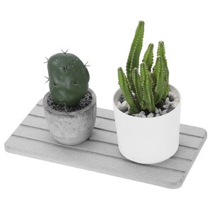 Unique Bargains Dish Drying Mats Fast Water Absorbent Diatomite Tray - 1 of 4