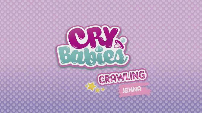 Cry Babies Crawling Miley Interactive Baby Doll with 35+ Realistic Baby Sounds, 2 of 8, play video