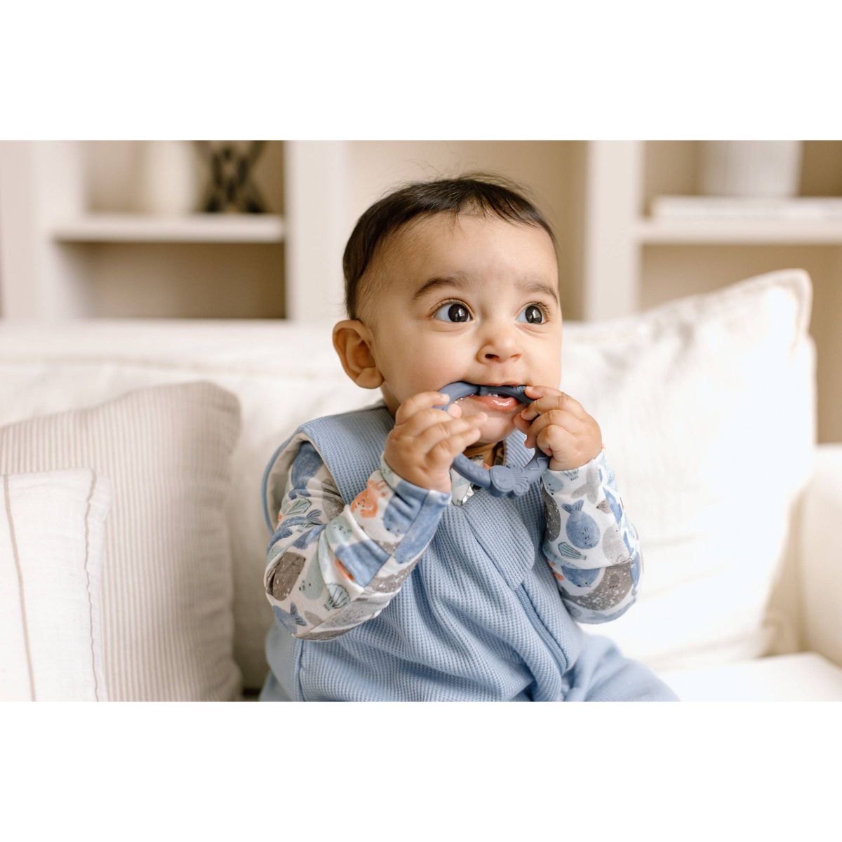 Loulou Lollipop Silicone Wild Teething Ring Soother Set - 3pc - thumbnail 3