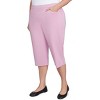 Alfred Dunner Womens Plus-Size Flat Front Allure Classic Clamdigger Pant - 3 of 4
