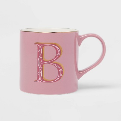 16oz Stoneware Monogram Mug B - Opalhouse | SheFinds