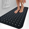 Non Slip Bathtub And Shower Mats 40x16 Extra Long Bath Tub Mat With Suction Cups & Drain Holes - Lux Decor Collection - 3 of 4