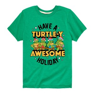 Boys' - Teenage Mutant Ninja Turtles - Turtley Awesome Group Short Sleeve Graphic T-Shirt - 1 of 4