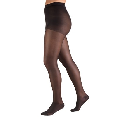 Truform 15-20 mmHg Compression Pantyhose, Sheer 20 Denier Women's Shaping Tights