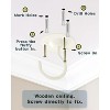 LunaLulinlk Ceiling Hooks for Hanging Plants White 3 Pcs, Plant Hanger Indoor - 2 of 4