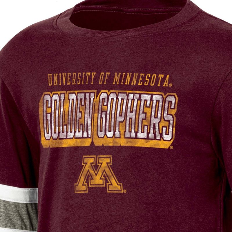 NCAA Minnesota Golden Gophers Boys&#39; Long Sleeve T-Shirt, 3 of 4