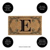 28" x 16" Monogram Coir Mat, Letter  "E" - 3 of 4