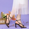 Perphy Pointed Toe Slingback Chunky Heel Sandals for Women - 4 of 4
