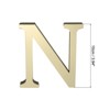 Unique Bargains Self-Adhesive Letter Acrylic Alphabet Mirror Wall Stickers - 2 of 4