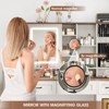 Makeup Vanity Desk with Mirror and Lights, Dressing Table with Jewelry Cabinet - 3 of 4