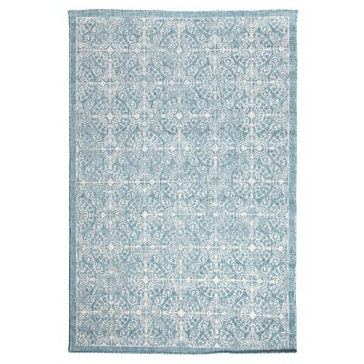 Liora Manne Carmel  Indoor/Outdoor Rug  Aqua..