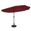 Ainfox 13ft Outdoor Patio Umbrella With Umbrella Base Double-sided Deck Pool Umbrella with 1.5 Inch Pole, Fade Resistant  for Porch, Market, Backyard - 4 of 4