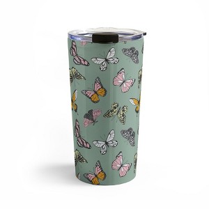 Emanuela Carratoni Wild Butterflies 20 oz Stainless Steel Travel Mug - Deny Designs - 1 of 4