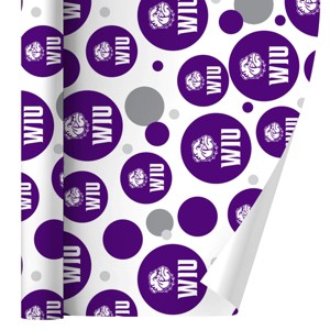 Western Illinois University Leathernecks Logo Gift Wrap Wrapping Paper Roll 30x72 - 1 of 4