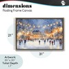 Stupell Industries Ice Skating Under The Lights Floating Frame Canvas Art - 4 of 4