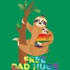 Adult Design By Humans Free Dad Hugs Rainbow Sloth Pride By KangThien T-Shirt - 2 of 2