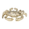Coastal Crab Figurine - Decorative Gold Aluminum Metal Sculpture - Nautical Accent for Home, Office, Bedroom, Living Room - 7" Metallic Gold - 4 of 4