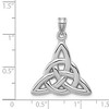Black Bow Jewelry 14k White Gold Polished 2D Trinity Pendant, 22mm (7/8 inch) - 4 of 4
