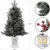 3ft Pre-Lit Artificial Christmas Tree with 78 Multicolor LED Lights, 8 Modes, Battery Operated, Xmas Home Decor - 2 of 4