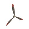 25" x 22" Metal Airplane Propeller Wall Decor, Industrial Style - Olivia & May - 2 of 4
