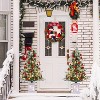 2 Pcs 3ft Prelit Artificial Christmas Tree with Lights, Snow Flocked Xmas Tree with 78 Warm White Lights Snow Pot Base, Xmas Decoration - 3 of 4