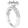 Pompeii3 7/8ct Diamond Engagement Wedding Ring Setting 14K White Gold Mounting - 2 of 4