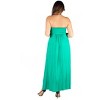 24seven Comfort Apparel Plus Size Strapless Maxi Dress - 3 of 4