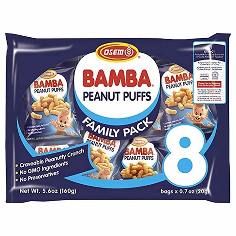 Osem Bamba Peanut Snacks For Families - All Natural Peanut Puffs Family Pack (Pack of 8) - image 1 of 4