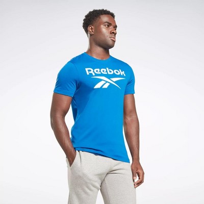 Reebok Identity Big Logo T-shirt Mens Athletic T-shirts Large Vector / White : Target