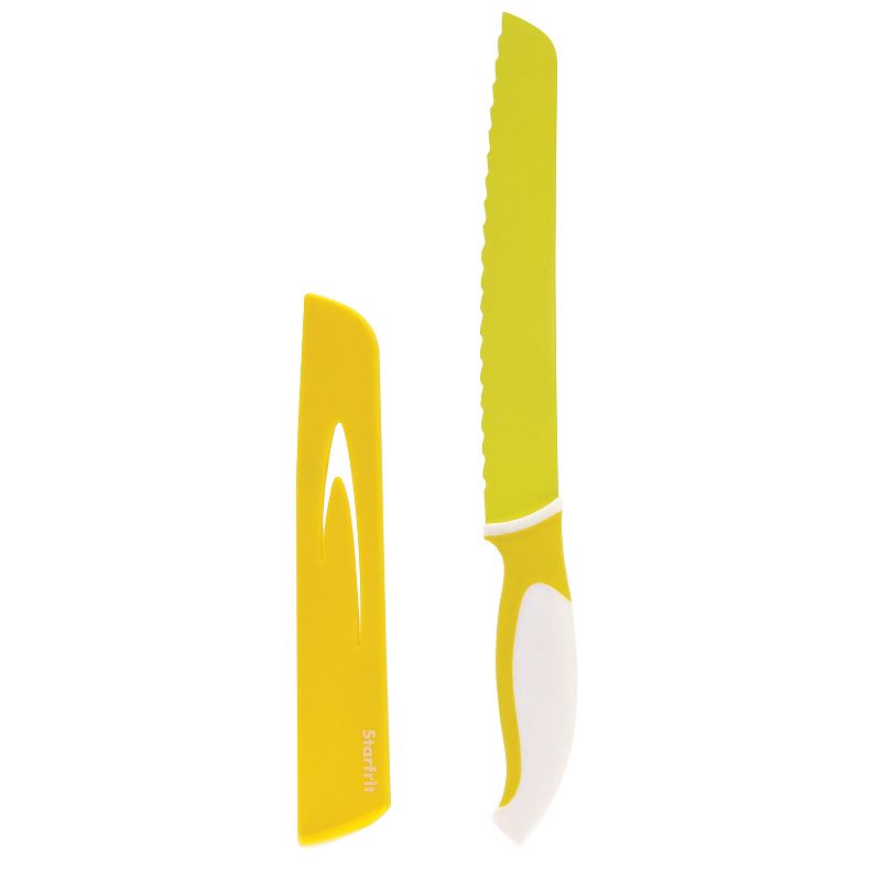 Starfrit 8-In. Bread Knife with Sheath, Yellow, 2 of 9