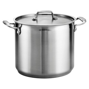 Tramontina Gourmet Induction 12qt Covered Stock Pot, Silver