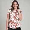 Calypsa Women's UPF 50+ Short Sleeve Adele Swim Top - 3 of 4