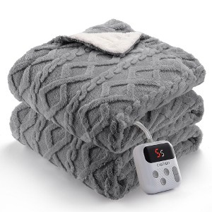 Heated Blanket Throw, Soft Washable Electric Blanket, Heating Blanket for Bedding, With 10 Heat Settings, Fast Heating - 1 of 4