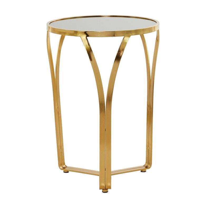 22.80&#34; Contemporary Metal Accent Table Gold - Olivia &#38; May, 3 of 8