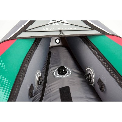 Aqua Marina Green and Gray 3-Person Inflatable Kayak