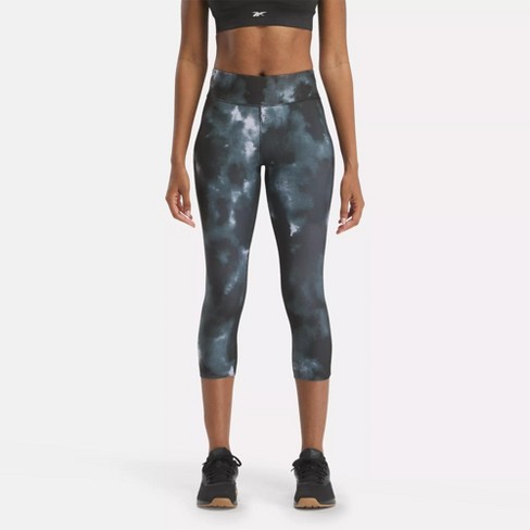 Aqua Design High Waisted Capri Leggings for Women: Black Water/Black size  Large 