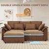 Buenhomino 87" L-Shaped Sofa, Modular Sectional Sofa, Comfy Deep Seat Convertible Couch with Ottoman, Modern Minimalist Chenille Couch for Living Room - 4 of 4