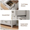 Gikpal Wooden Dresser for Bedroom, Entryway Table, Wooden Sideboard with 6 Drawers, Storage Tower Unit, Vintage Farmhouse Design, Bedroom, Living Room - 4 of 4