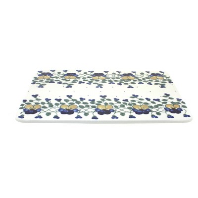 Blue Rose Polish Pottery 58B WR Unikat Cutting Board