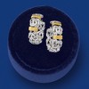 Ross-Simons Byzantine Station Hoop Earrings in Sterling Silver With 14kt Yellow Gold - 4 of 4