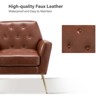 Maris Wooden Upholstered Contemporary Accent Armchair with Button-tufted for Bedroom Living Room  | ARTFUL LIVING DESIGN - 4 of 4