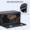 Heavy Duty Aluminum Diamond Plate Truck Toolbox with Sliding Shelf, Waterproof Truck Storage Organizer Chest for Pick Up Truck Bed - 4 of 4