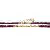 Guili 14K Yellow Gold Plated Necklace with Red & Gold Plated Mineral Beads in Pattern for Kids, A Striking & Unique Jewelry Statement - 2 of 2