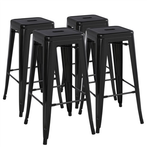 Backless bar stools set best sale of 4