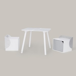 Fantasy Fields by Teamson Kids - Biscay Bricks Table & Chairs Kids Furniture - Grey - 1 of 4