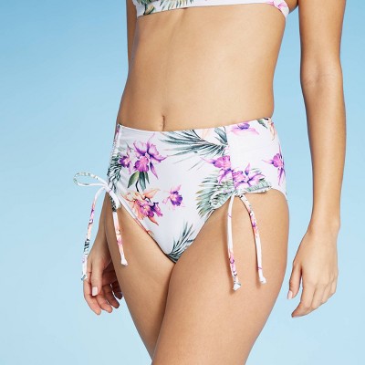 cinched bathing suit bottoms